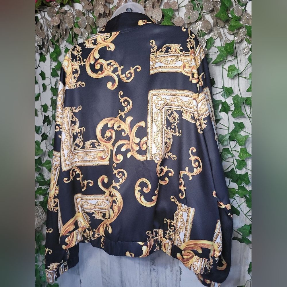 NWOT Baroque Patterned Jacket - Picture 8 of 10